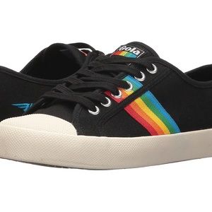 Gola Coaster Black Rainbow Shoes Size 6